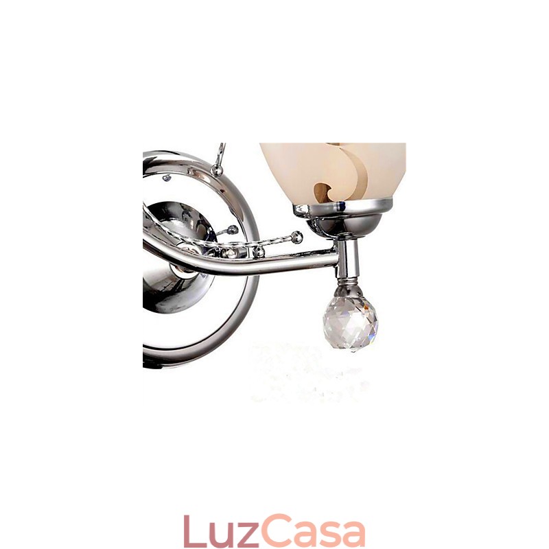 Recurso eletrogalvanizado contemporâneo moderno para arandelas de parede de luz ambiente estilo mini cristal