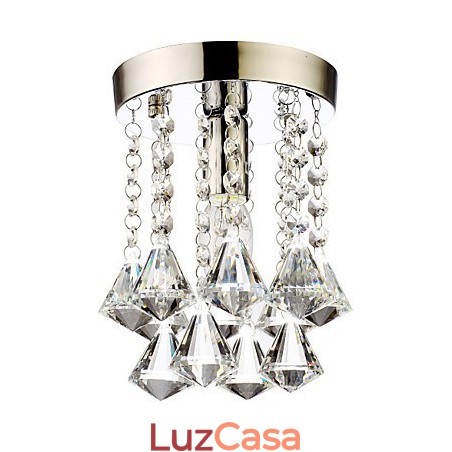 Moderno Contemporâneo Tradicional Clássico Country Cristal Mini Estilo Cromado Cristal Montagem Embutida Moderno Contemporâneo Tradicional Clássico Country Cristal Mini Estilo Cromado Cristal Montagem Embutida
