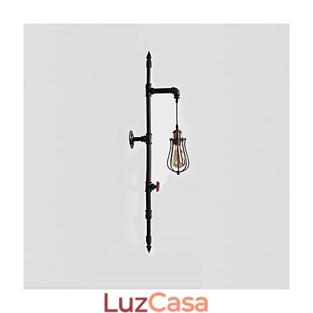 Retro Industrial Pipe Wall Lights Simples Loft Preto Gaiola de Pássaros Metal Sala de Estar Sala de Jantar Cozinha Bar Café Decoração iluminação Retro Industrial Pipe Wall Lights Simples Loft Preto Gaiola de Pássaros Metal Sala de Estar Sala de Jantar Cozinha Bar Café Decoração iluminação