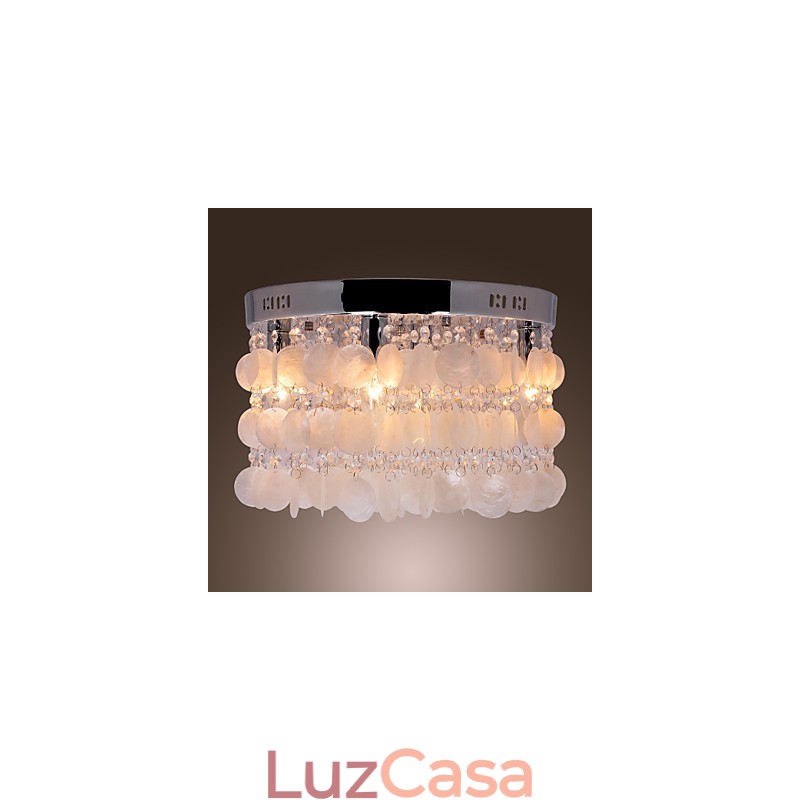 Mini estilo moderno e contemporâneo de cristal cromado embutido