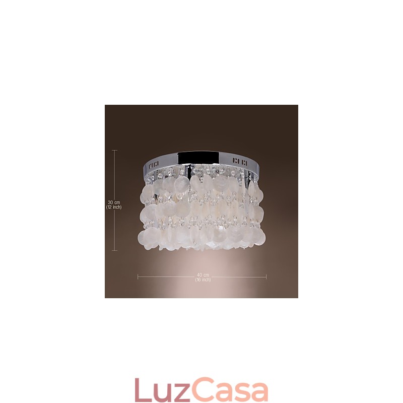 Mini estilo moderno e contemporâneo de cristal cromado embutido
