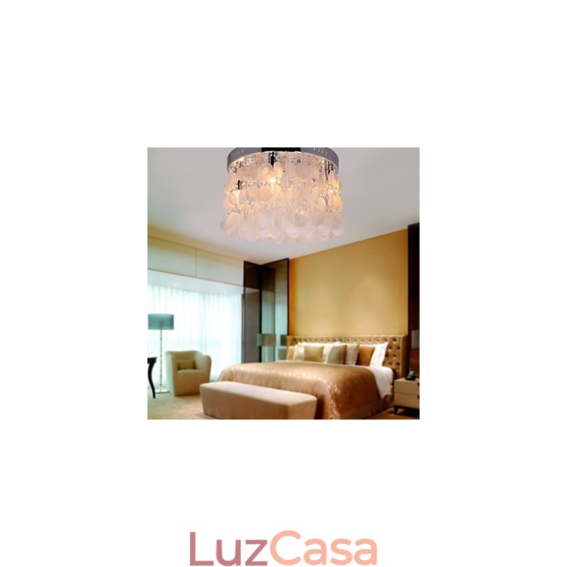 Mini estilo moderno e contemporâneo de cristal cromado embutido