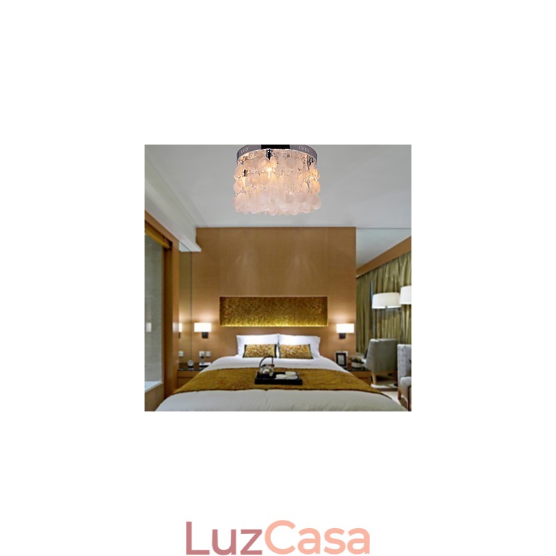 Mini estilo moderno e contemporâneo de cristal cromado embutido