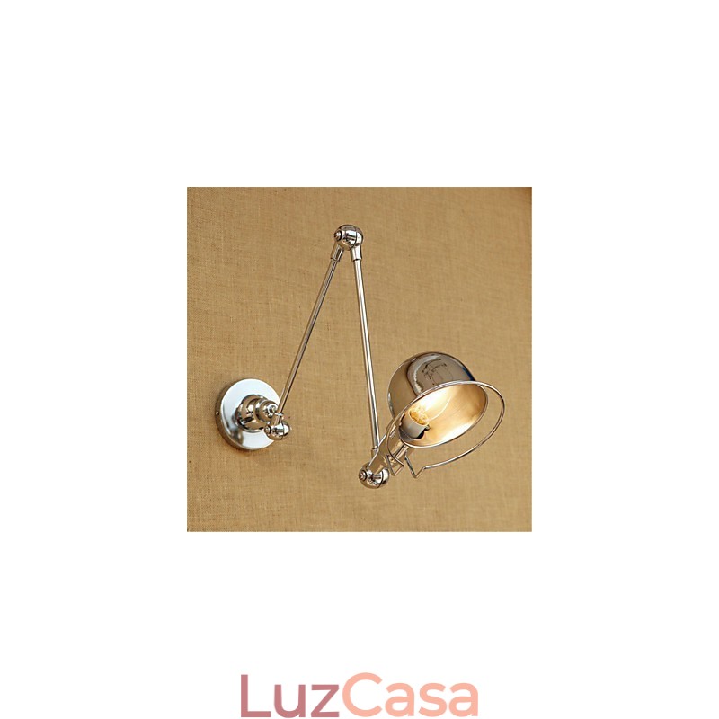 Moderno Contemporâneo Country Chrome Recurso para braço oscilante Proteção para os olhos Downlight Braço oscilante Luzes de parede