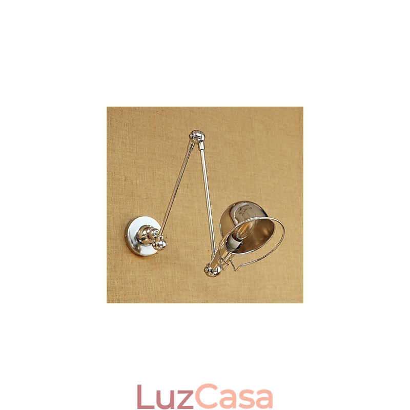 Moderno Contemporâneo Country Chrome Recurso para braço oscilante Proteção para os olhos Downlight Braço oscilante Luzes de parede