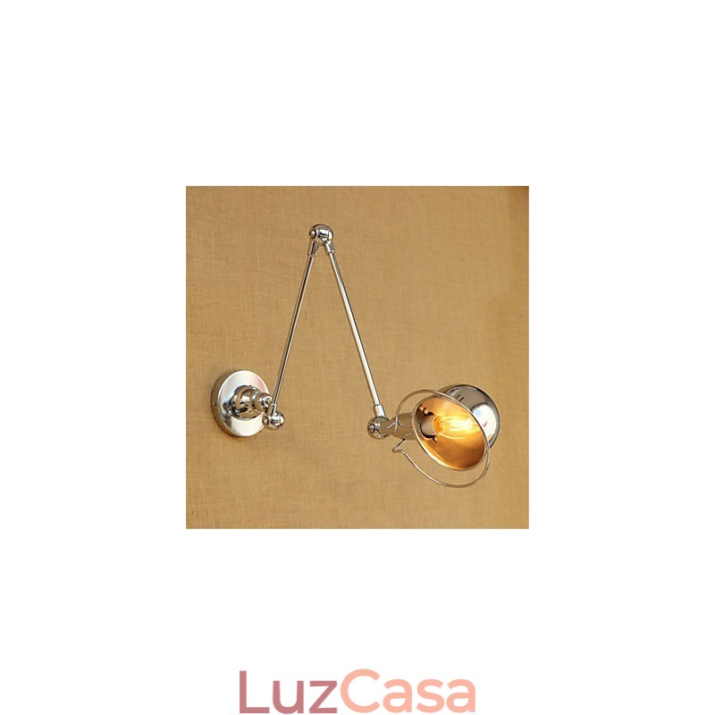 Moderno Contemporâneo Country Chrome Recurso para braço oscilante Proteção para os olhos Downlight Braço oscilante Luzes de parede