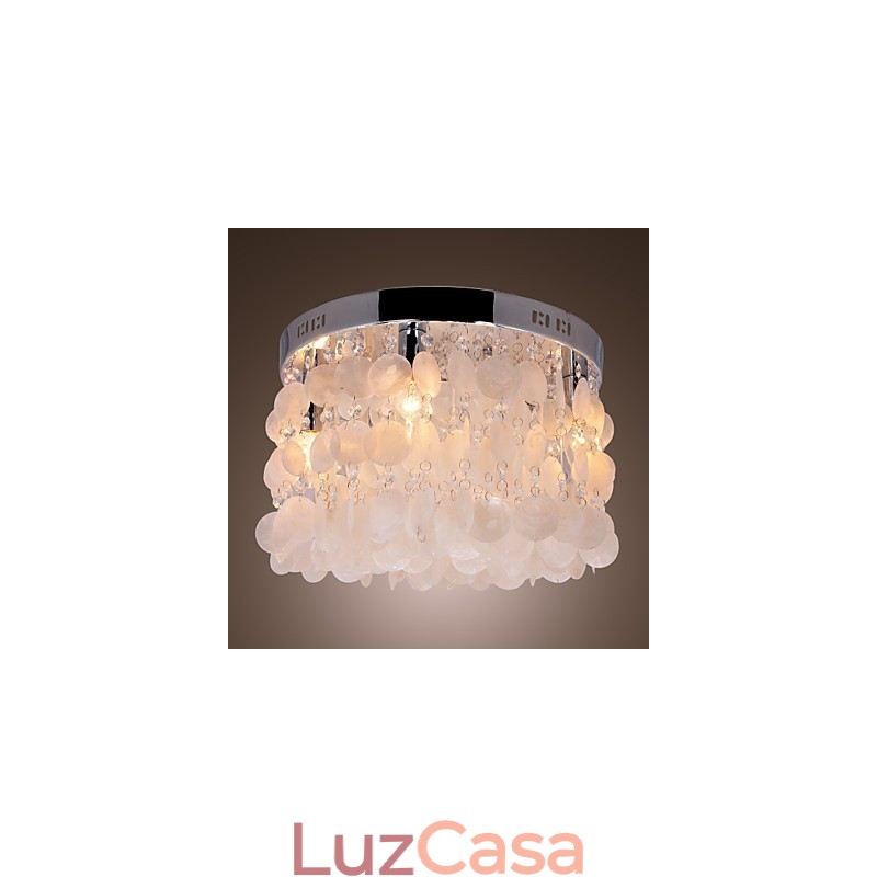 Mini estilo moderno e contemporâneo de cristal cromado embutido