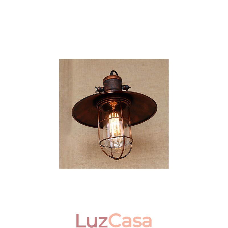 Pintura rústica estilo country retrô para luminárias de parede estilo mini downlight