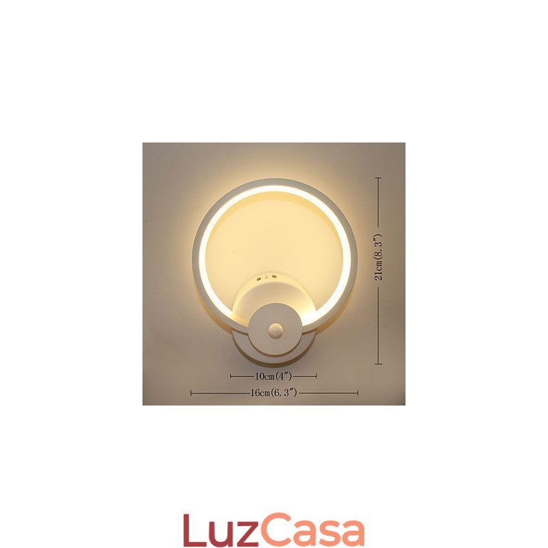 Luminária de cabeceira criativa minimalista moderna, lâmpada embutida, escada de entrada, iluminação de parede do quarto