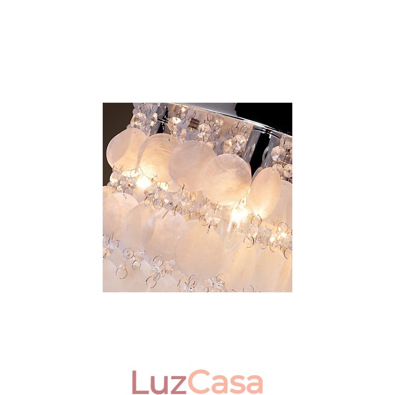 Mini estilo moderno e contemporâneo de cristal cromado embutido
