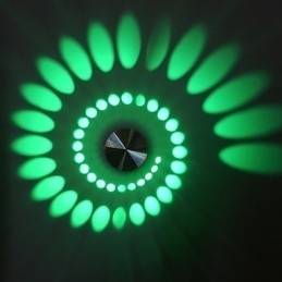 Luminária de parede embutida em alumínio com luz moderna integrada