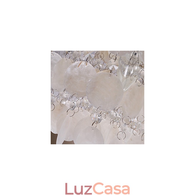 Mini estilo moderno e contemporâneo de cristal cromado embutido