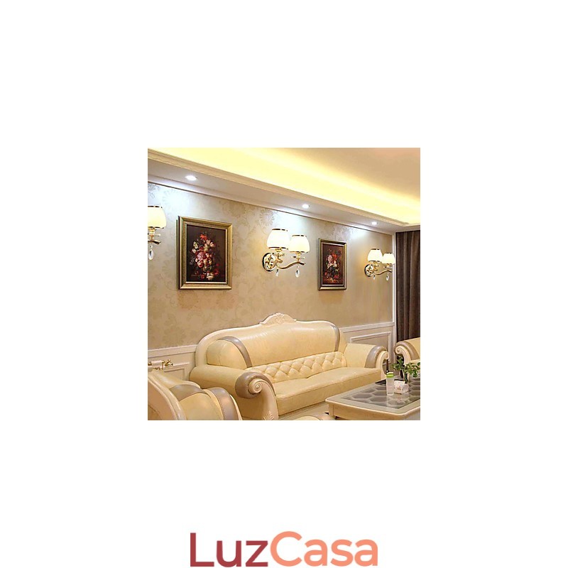 Recurso eletrogalvanizado contemporâneo moderno para arandelas de parede de luz ambiente de cristal