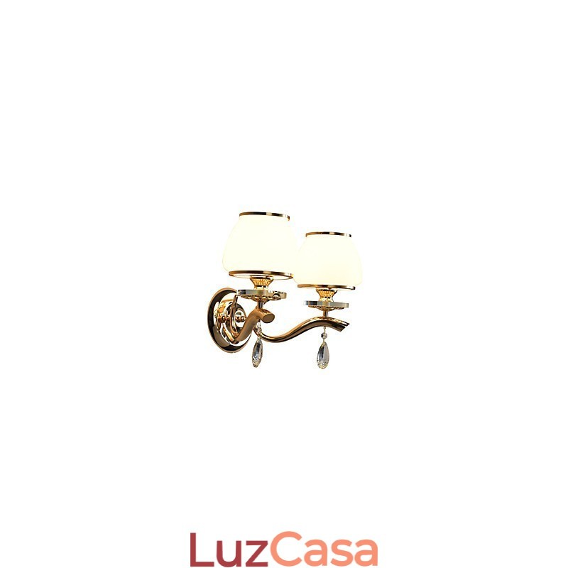 Recurso eletrogalvanizado contemporâneo moderno para arandelas de parede de luz ambiente de cristal