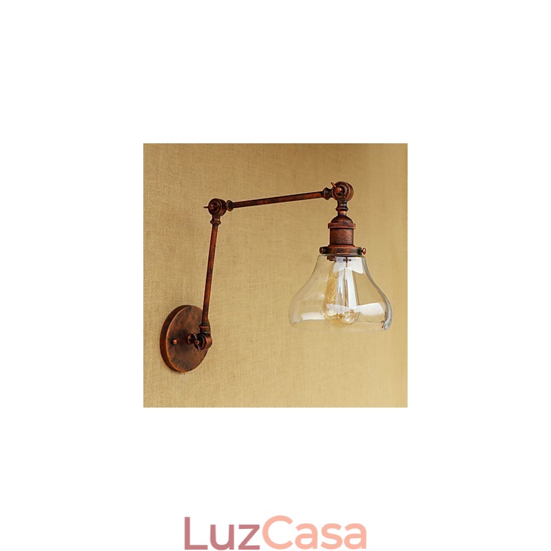 Recurso de galvanoplastia retrô country para proteção ocular de estilo mini, luz ambiente, braço oscilante, luzes de parede