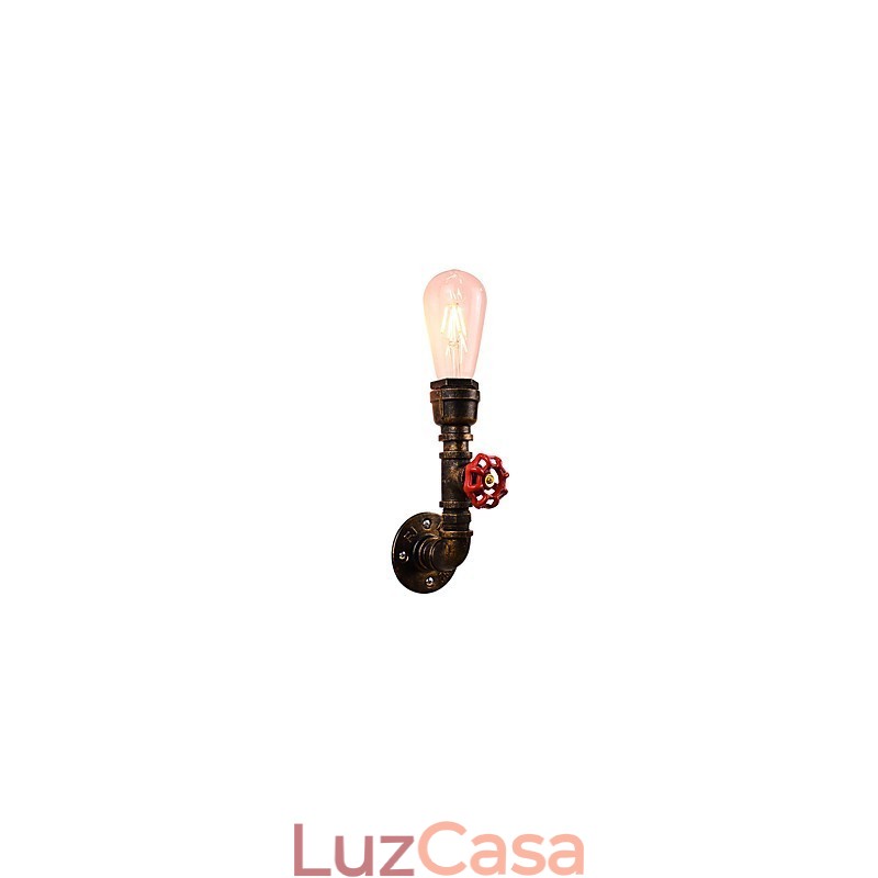 Luminária de parede Arandelas de parede Luminária de parede de ferro Lâmpada de parede sabre de luz preta muda na parede