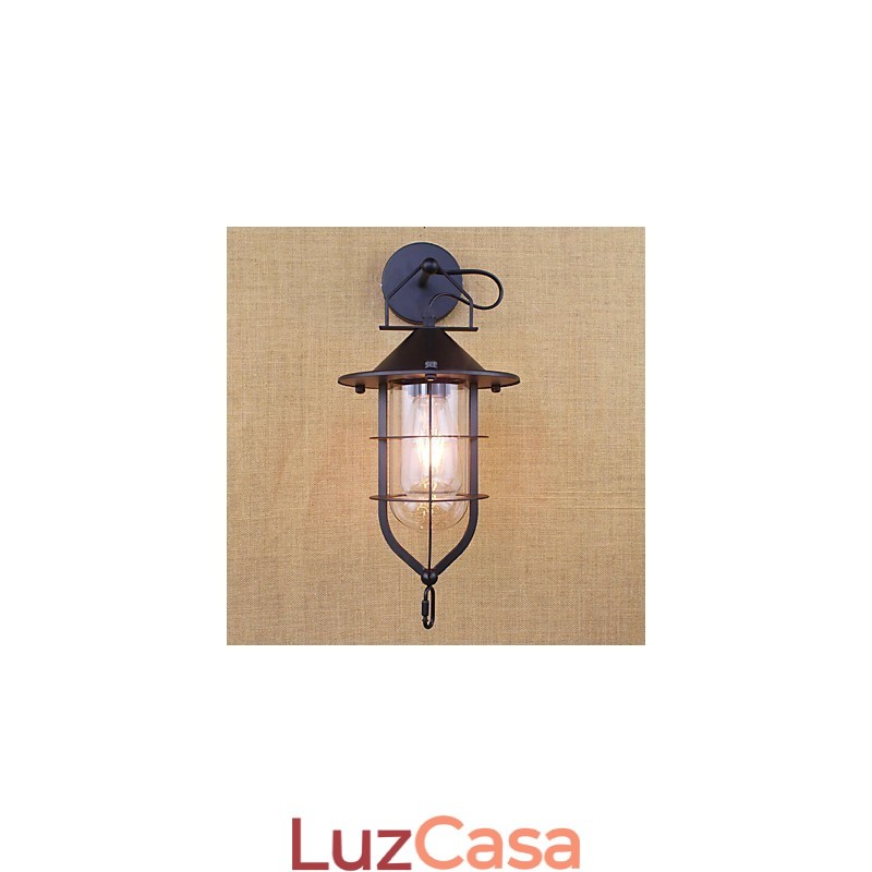 Pintura retrô country para proteção ocular em estilo mini, arandelas de parede com luz ambiente