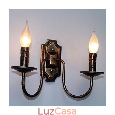 Luminária de parede simples retrô para corredor, lâmpada de cabeça dupla para quarto, sala de estar, iluminação de parede Luminária de parede simples retrô para corredor, lâmpada de cabeça dupla para quarto, sala de estar, iluminação de parede