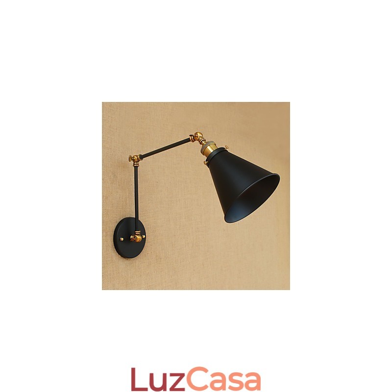 Luminária de parede industrial vintage de latão, luminária de parede, iluminação doméstica, decoração interna, luminária de parede