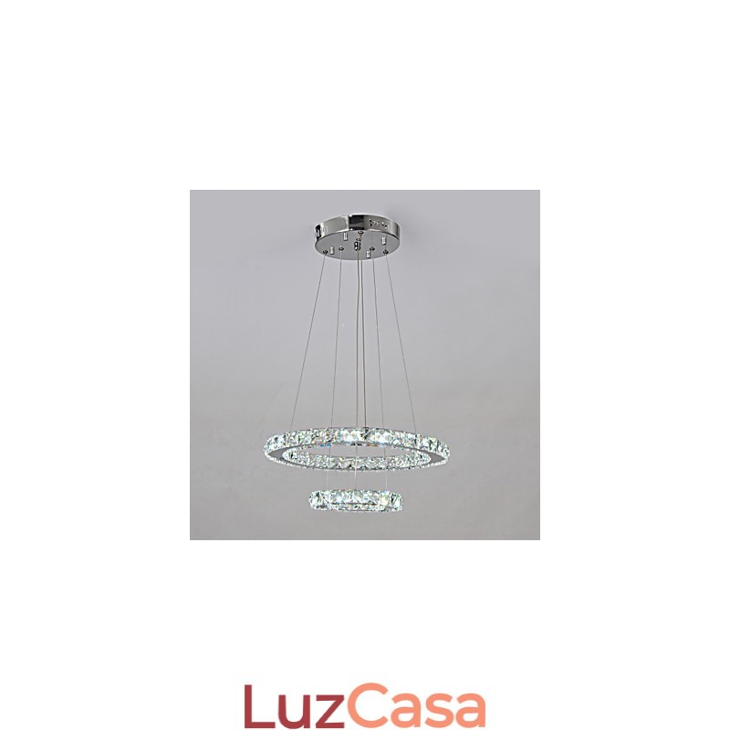 Lustre de Metal Cromado Clássico Tradicional