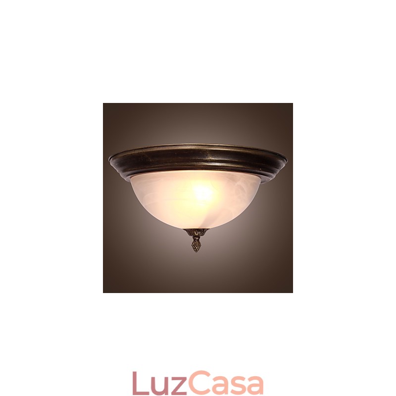 Montagem embutida de inspiração antiga com 2 luzes