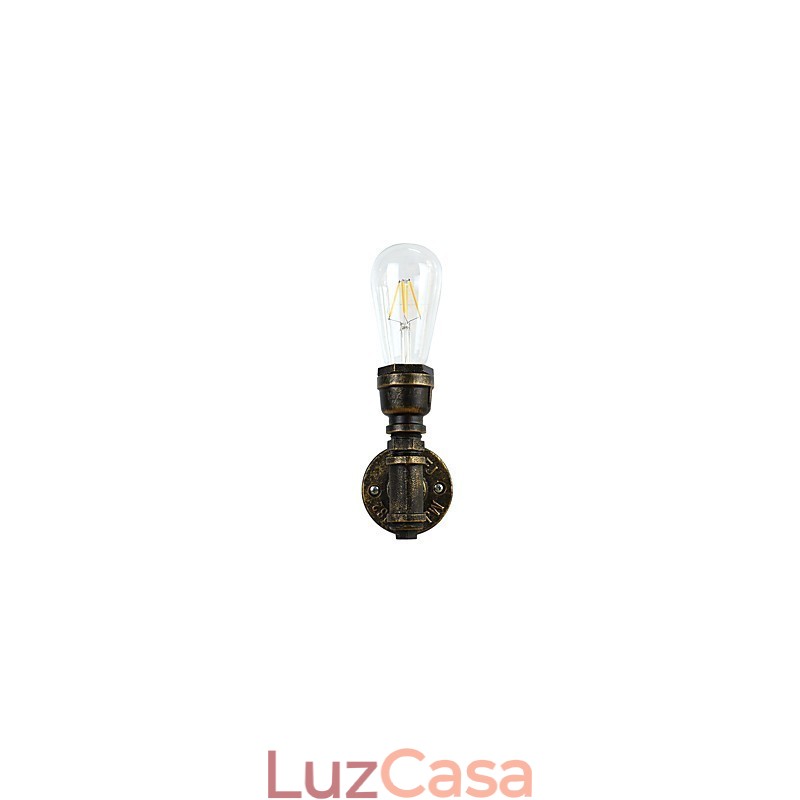 Luminária de parede Arandelas de parede Luminária de parede de ferro Lâmpada de parede sabre de luz preta muda na parede