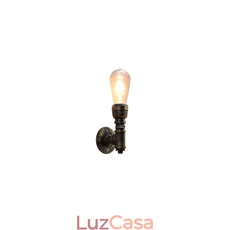 Luminária de parede Arandelas de parede Luminária de parede de ferro Lâmpada de parede sabre de luz preta muda na parede
