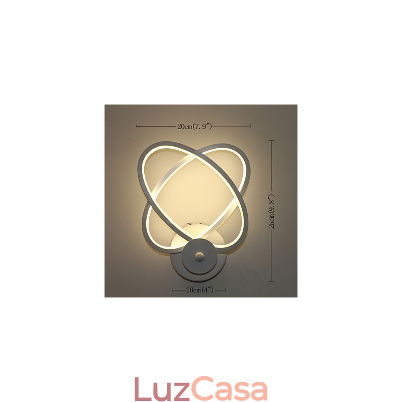 Luminária de parede criativa, cabeceira, parede, corredor, estudo, moda, luminária de alumínio