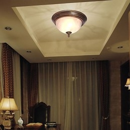 Montagem embutida de inspiração antiga com 2 luzes