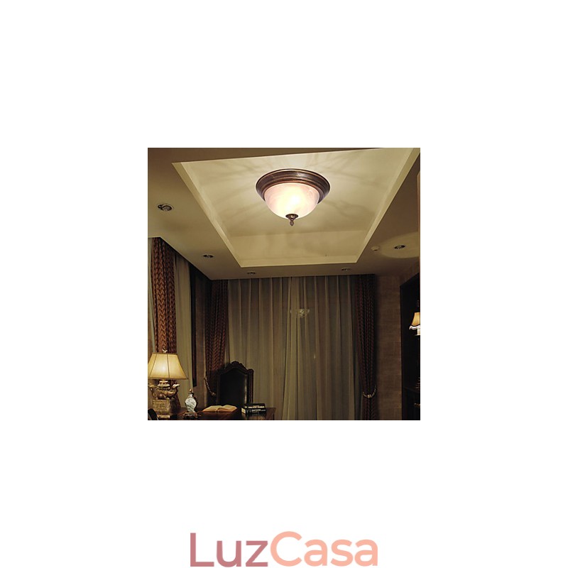 Montagem embutida de inspiração antiga com 2 luzes