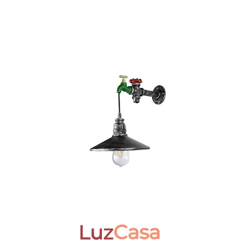 Aplique de parede, pintura rústica de chalé, recurso para luz ambiente, arandelas de parede, aplique de parede