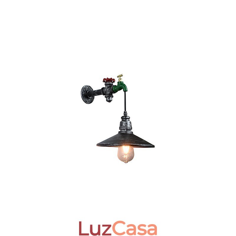 Aplique de parede, pintura rústica de chalé, recurso para luz ambiente, arandelas de parede, aplique de parede
