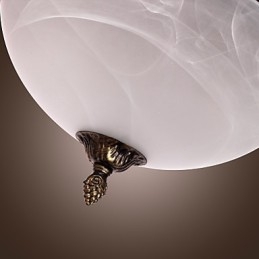 Montagem embutida de inspiração antiga com 2 luzes