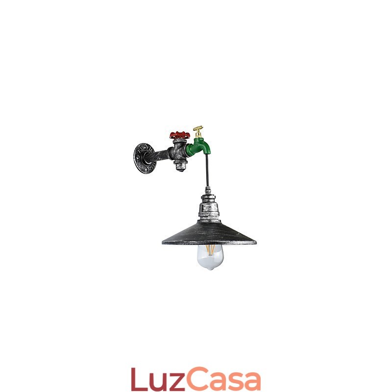 Aplique de parede, pintura rústica de chalé, recurso para luz ambiente, arandelas de parede, aplique de parede