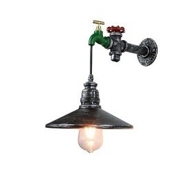 Aplique de parede, pintura rústica de chalé, recurso para luz ambiente, arandelas de parede, aplique de parede
