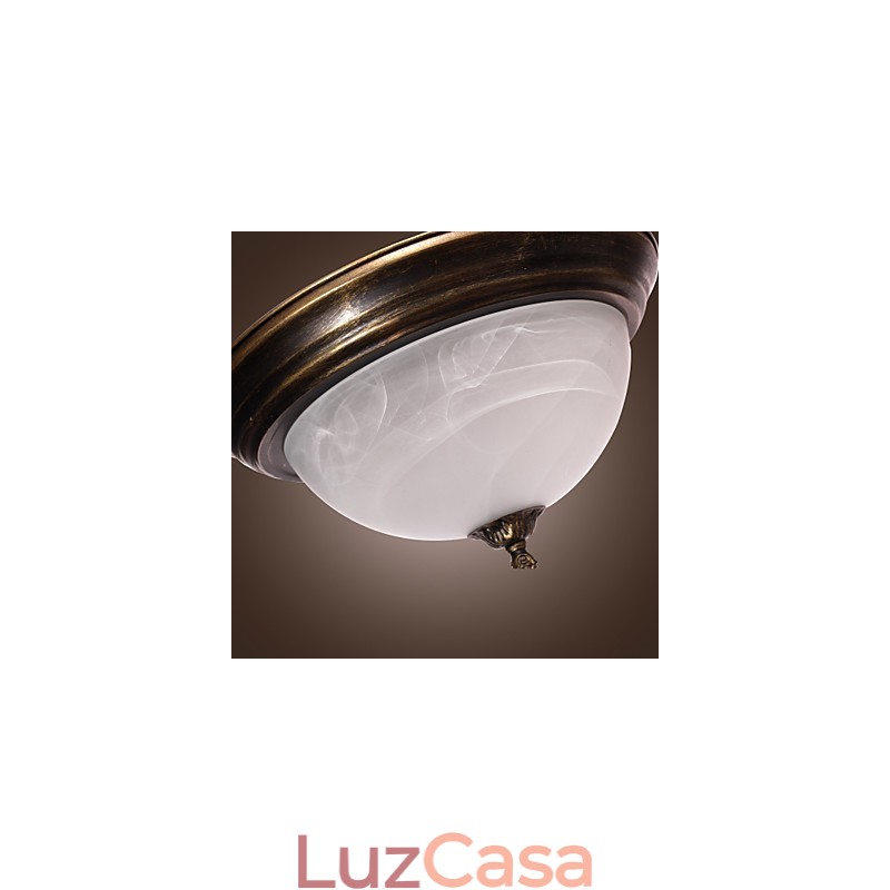 Montagem embutida de inspiração antiga com 2 luzes