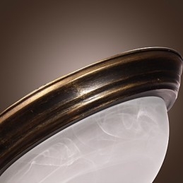 Montagem embutida de inspiração antiga com 2 luzes