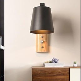 Acabamento em óxido preto moderno e contemporâneo para arandelas de parede Downlight