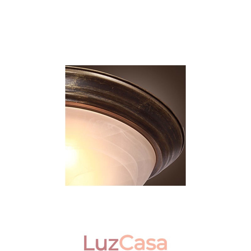 Montagem embutida de inspiração antiga com 2 luzes