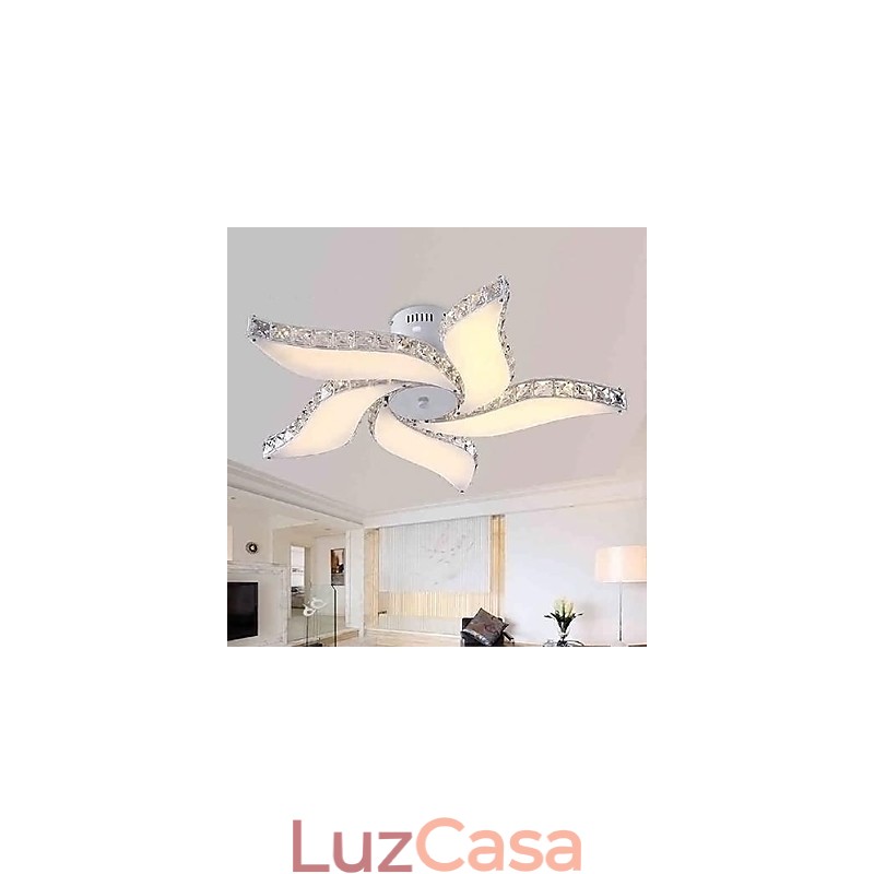 Moderno Contemporâneo Cristal Metal Montagem Embutida