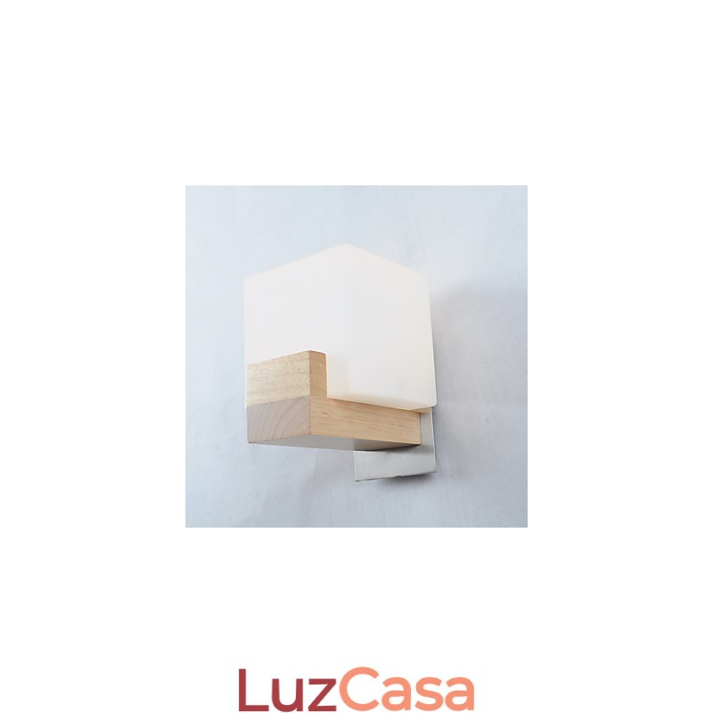 Luminária de parede simples, abajur de mesa de cabeceira com cúpula de vidro e madeira maciça para quarto, cômoda, sala de estar, quarto de bebê, dormitório universitário, mesa de centro, estantes de livros