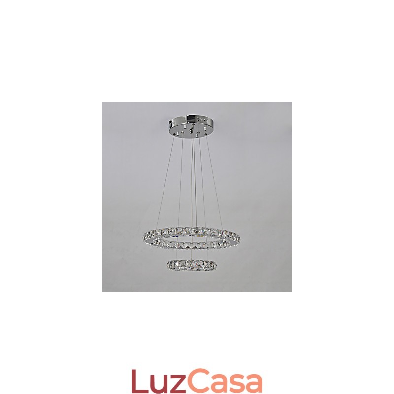 Lustre de Metal Cromado Clássico Tradicional