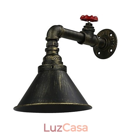 loft Retro Industrial Wall Sconce Restaurante E Bar Metal Water Pipe Lâmpada de parede loft Retro Industrial Wall Sconce Restaurante E Bar Metal Water Pipe Lâmpada de parede