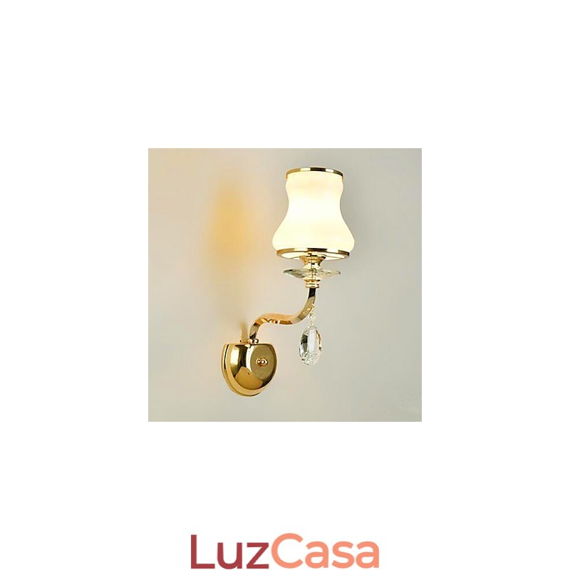 Recurso eletrogalvanizado contemporâneo moderno para luzes de parede de luz ambiente de proteção ocular de estilo mini de cristal