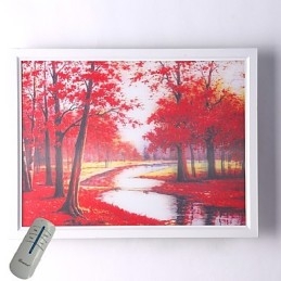 Pintura contemporânea moderna integrada, recurso de pintura contemporânea para arandelas de parede com luz ambiente