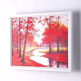 Pintura contemporânea moderna integrada, recurso de pintura contemporânea para arandelas de parede com luz ambiente