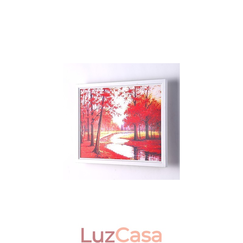Pintura contemporânea moderna integrada, recurso de pintura contemporânea para arandelas de parede com luz ambiente