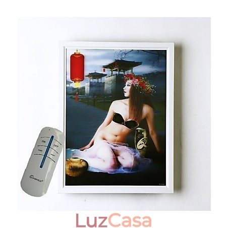 Pintura moderna contemporânea integrada, recurso de pintura contemporânea para arandelas de parede com luz ambiente