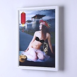 Pintura moderna contemporânea integrada, recurso de pintura contemporânea para arandelas de parede com luz ambiente