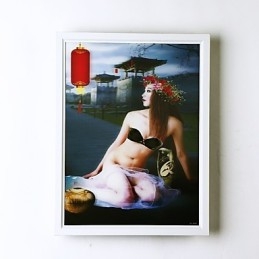 Pintura moderna contemporânea integrada, recurso de pintura contemporânea para arandelas de parede com luz ambiente